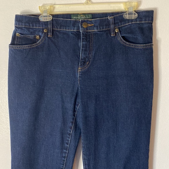 Classic straight size 8 Ralph Lauren women’s dark denim jeans - Picture 2 of 4